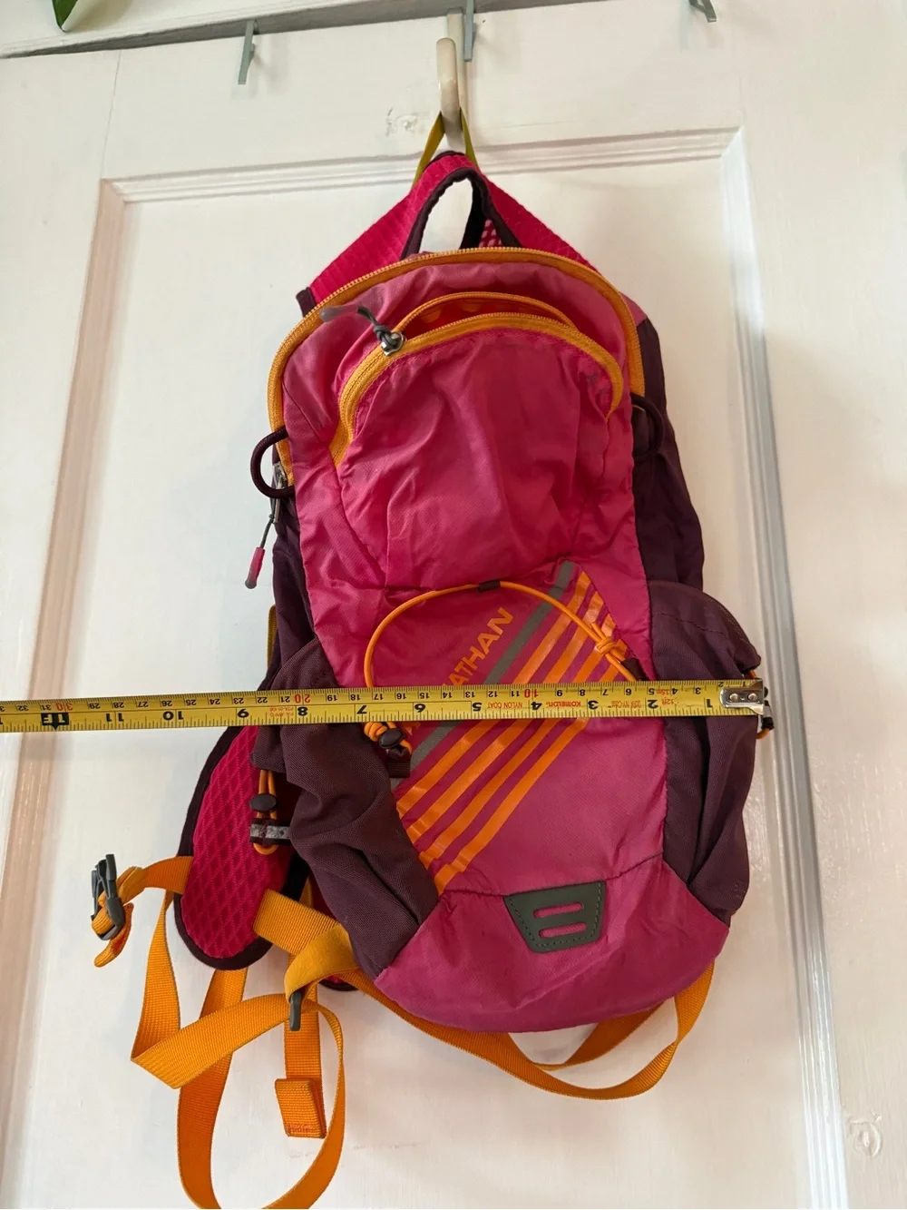 Natan Hot Pink Backpack with Orange Straps